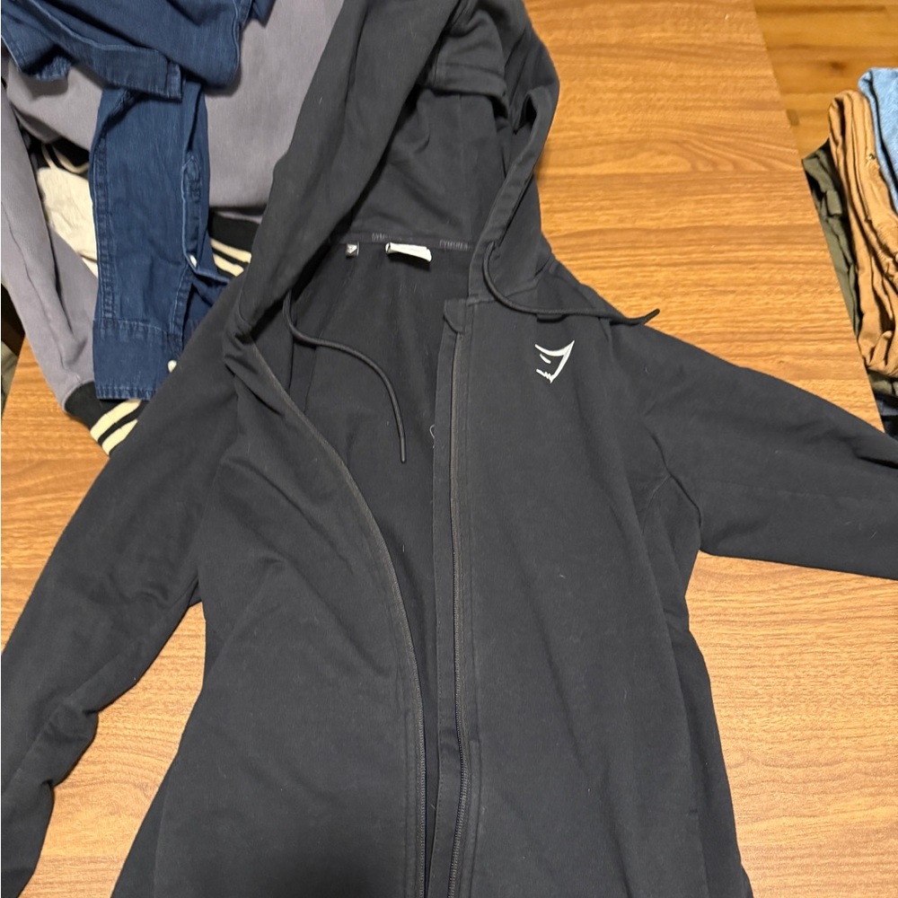 Black Zip-Up Hoodie